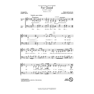 For Good (from Wicked) (arr. Kirby Shaw)